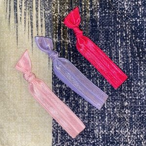 Handmade elastic hair ties